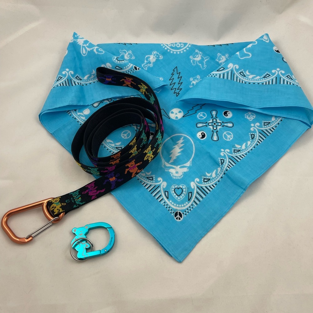 Grateful Dead Dog Leash & Bandana